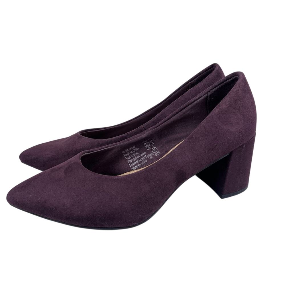 Christian Siriano Payless Purple Suede Pointed Toe Pumps Women’s Size 7 Heels